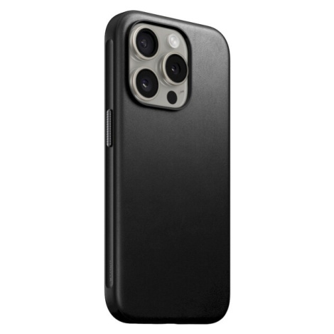 Nomad Modern Leather Case, black - iPhone 15 Pro (NM01613985) Černá