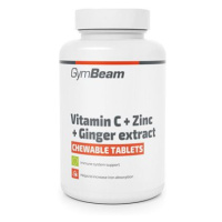 GymBeam Vitamín C + Zinek + extrakt ze zázvoru 90 tablet