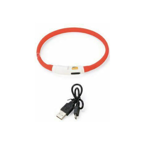 Obojek USB Visio Light 35cm červený KAR Karlie