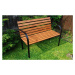 Rojaplast 30170 Parková lavice dřevěná s železnou kostrou