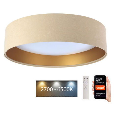 LED Stropní svítidlo SMART GALAXY LED/36W/230V Wi-Fi Tuya béžová/zlatá + DO Donoci