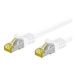 OEM S/FTP patchkabel Cat 7, s konektory RJ45, LSOH, 5m, bílý