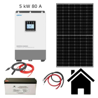 VSelektro Solární sestava - Hybrid II Kapacita AKU: LiFePO4 - 9,6kWh, Výkon FV: 7 panelů / 3,2 k