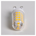 Lindby LED kolíková žárovka G9 3W, teplá bílá 330 lm 20ks