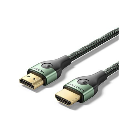 Vention Cotton Braided Ultra Thin HDMI-A Male to Male HD Cable 8K 1.5M Green Aluminum Alloy Type