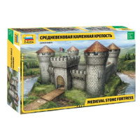 Model Kit diorama 8510 - Středověká kamenná pevnost (RR) (1:72)