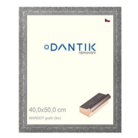 DANTIK rámeček 40 × 50, MARGOT grafit plexi čiré