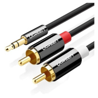 UGREEN AV116 Kabel 3,5 mm Jack na 2RCA (Cinch) 3 m (černý)