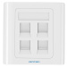 Vention 4-Port Keystone Wall Plate 86 Type IFCW0 White