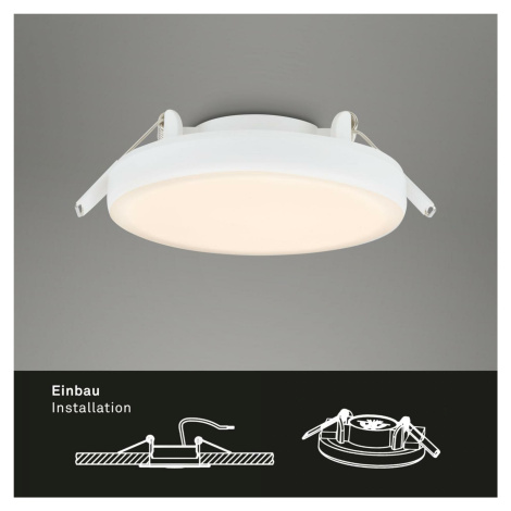 BRILONER LED vestavné svítidlo, pr. 10 cm, 6 W, 700 lm, bílé IP44 BRI 7062-016
