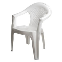 MEGA PLAST Židle zahradní GARDENIA plast, bílá