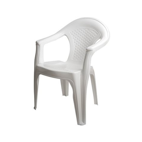MEGA PLAST Židle zahradní GARDENIA plast, bílá MEGAPLAST