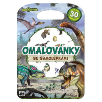 JIRI MODELS Omalovánky se samolepkami/ Dino