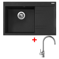 Sinks RIM 780 L Granblack + Vitalia RIM 780 L Granblack + Vitalia