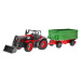 mamido Traktor s vlečkou na dálkové ovládání RC červeno-zelený