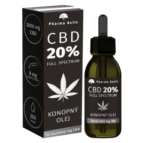 CBD 20 % Full Spectrum konopný olej Pharma Activ - 10 ml