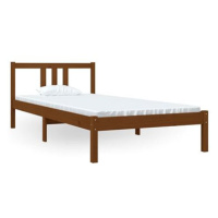 Rám postele medově hnědý masivní dřevo 90 × 200 cm, 814872