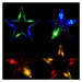 VOLTRONIC® 67311 Vánoční závěs - 5 hvězd, 61 LED, barevný + ovladač