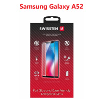 Tvrzené sklo Swissten Full Glue, Color Fame, Case Friendly pro Samsung Galaxy A52/A52 5G/A52s 5G