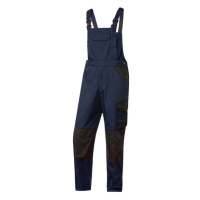 PARKSIDE® Pánské zateplené pracovní kalhoty s laclem (adult#male, 48, tmavě modrá / černá)