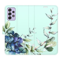 iSaprio flip pouzdro Blue Flowers pro Samsung Galaxy A52 / A52 5G / A52s