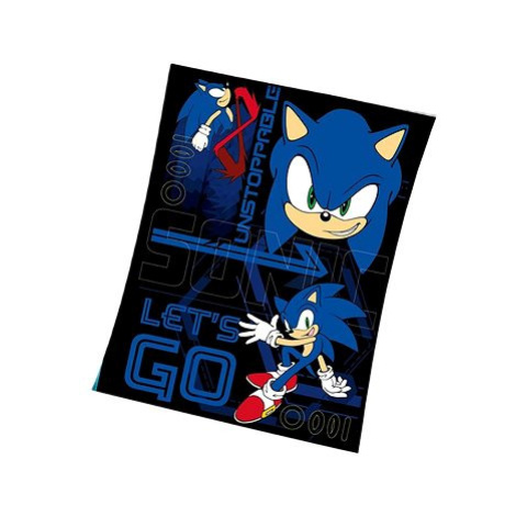 Kaptan Dětská deka Nezastavitelný Ježek Sonic 130 × 170 cm