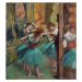 Obrazová reprodukce Dancers in pink and green (Dancers, Pink and Green), Degas, Edgar, 35 × 40 c