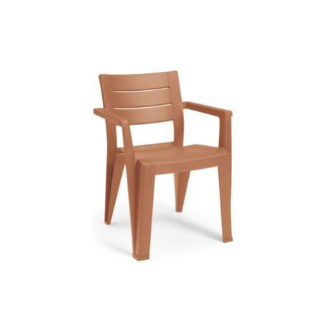Oranžová plastová zahradní židle Julie – Keter