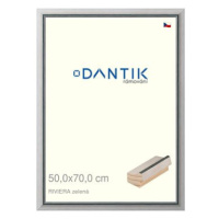 DANTIK rámeček 50 × 70, RIVIERA zelený plexi čiré