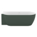 Volně stojící vana Ravak Freedom II TEC L 175x86 cm akrylát levá grey green CC91200000