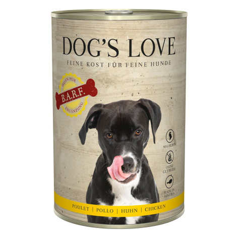 Dog's Love B.A.R.F. čisté kuřecí maso 6× 400 g