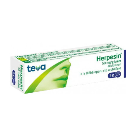 Herpesin krém drm.crm. 1 x 5 g 5% Teva