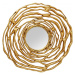 KARE Design Zrcadlo Twiggy - zlaté, Ø121cm