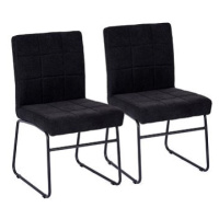 Jídelní židle NORDIC SIMPLE černá, set 2 ks