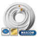 Mascom satelitní kabel 7676-200W, konektory F 20m