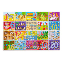 Bigjigs Toys Podlahové puzzle počítání 20 dílků