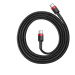 Baseus Cafule Series nabíjecí / datový kabel USB-C na USB-C PD2.0 60W Flash 1m, červená-čer