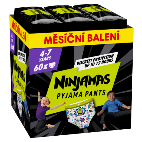 Ninjamas Pyjama Pants Kosmické lodě, měsíční balení 60 ks