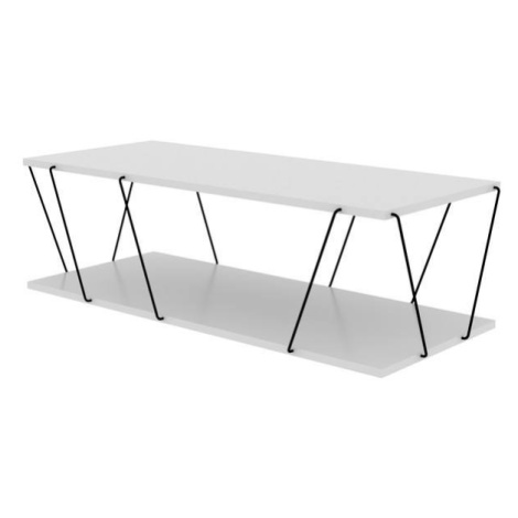 Konferenční stolek LABRANDA bílá/černá