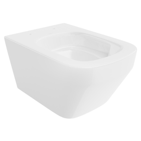 MEXEN Riva Závěsná WC mísa Rimless Tornado, bílá lesk 3363XX00T