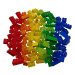 Kuličková dráha HUBELINO, barevné kostky, 120ks - 400390