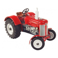 Traktor Zetor 50 Super červený na klíček kov 15cm 1:25 v krabičce Kovap