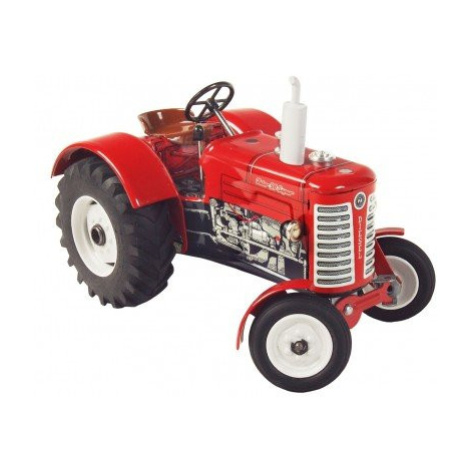 Traktor Zetor 50 Super červený na klíček kov 15cm 1:25 v krabičce Kovap
