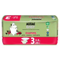 Muumi Baby 3 Midi 5–8 kg eko pleny 25 ks