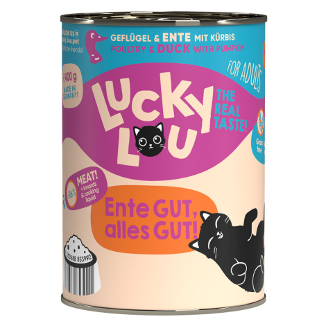 Lucky Lou Adult 6 x 400 g - drůbeží a kachní