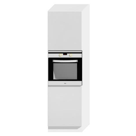 Kuchyňská skříňka Livia D60pk 2133 Pl světle šedá mat/bílá BAUMAX