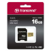 Transcend Micro SDHC 500S 16GB 95MB/s UHS-I U3 + SD adaptér - TS16GUSD500S