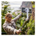 Selfie stick s tripodem FIXED MagSnap s podporou MagSafe a bezdrátovou spouští, bílá