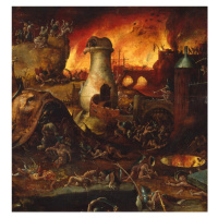 Obrazová reprodukce Hell, Hieronymus Bosch, 40 × 40 cm