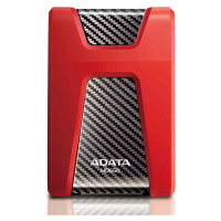 ADATA Externí HDD 1TB USB 3.1 DashDrive Durable HD650, červený (gumový, nárazu odolný)
